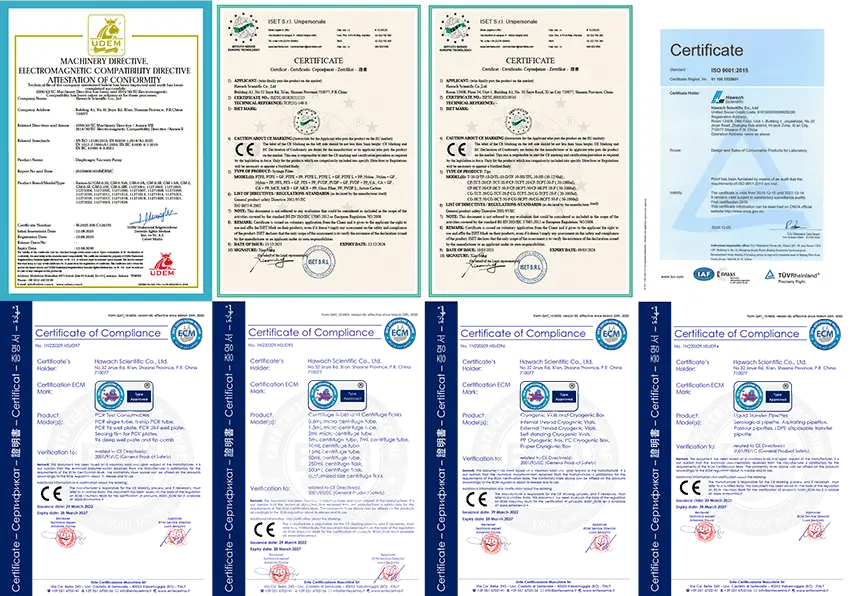 ISO9001 CE Certificates